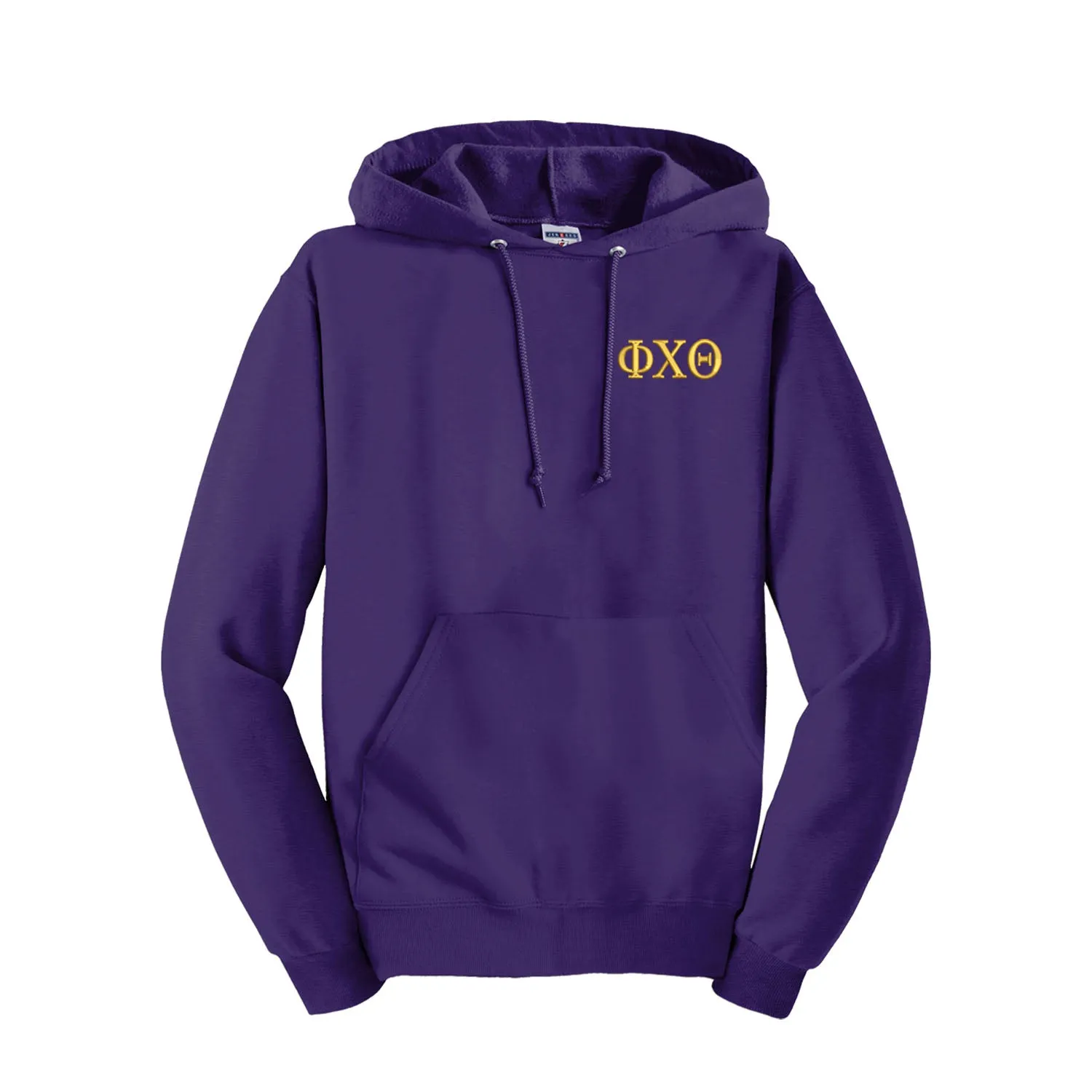Phi Chi Theta Embroidered Hooded Pullover