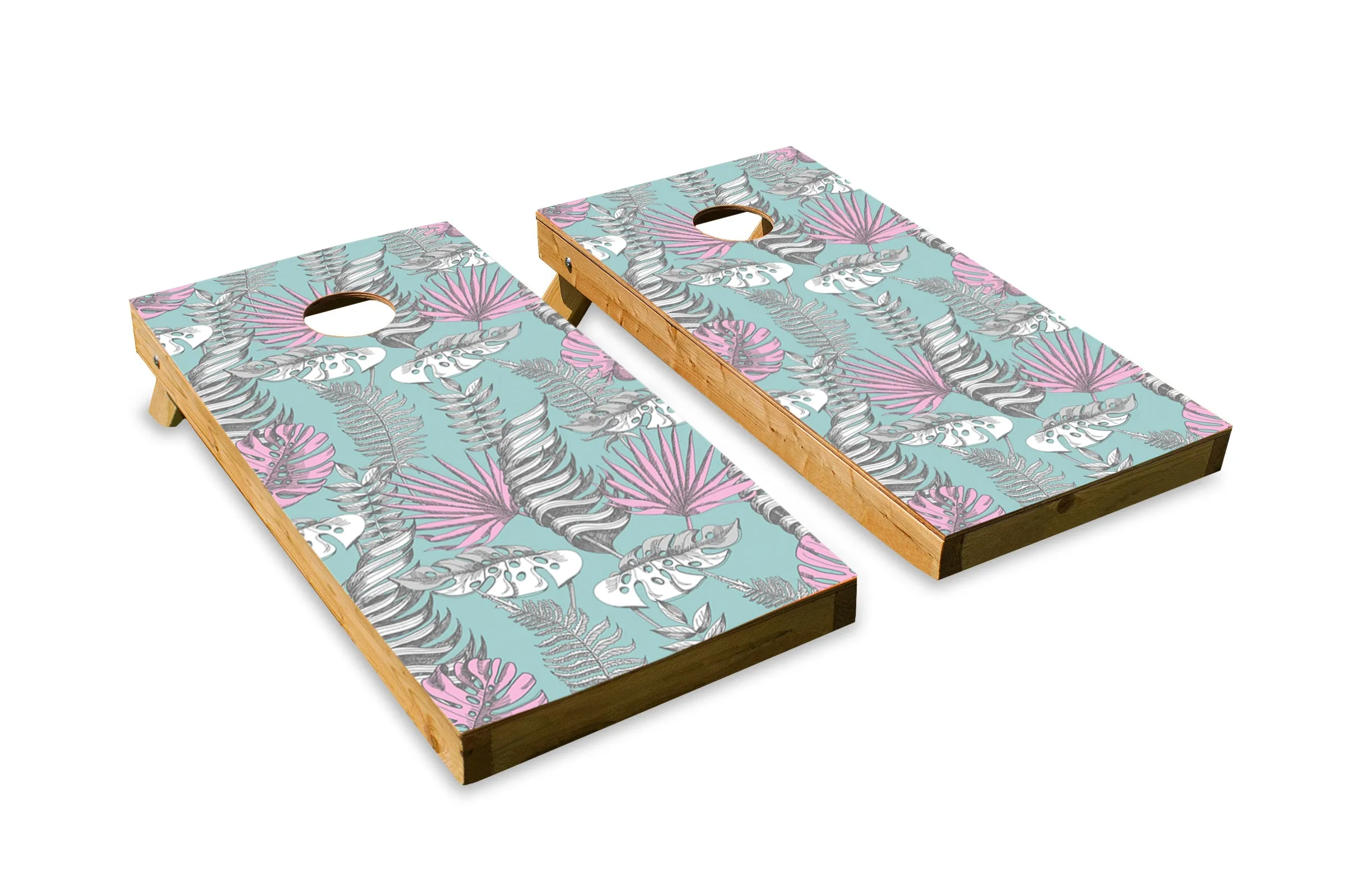 Pink and Blue Tropical Theme