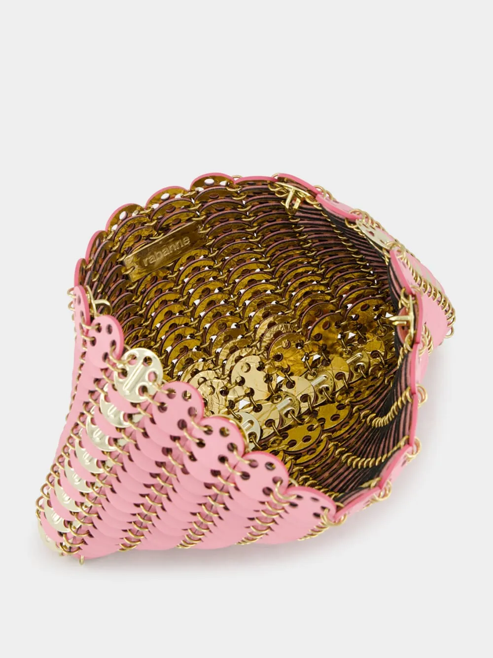 Pink and Gold 1969 Leather Flip Bag