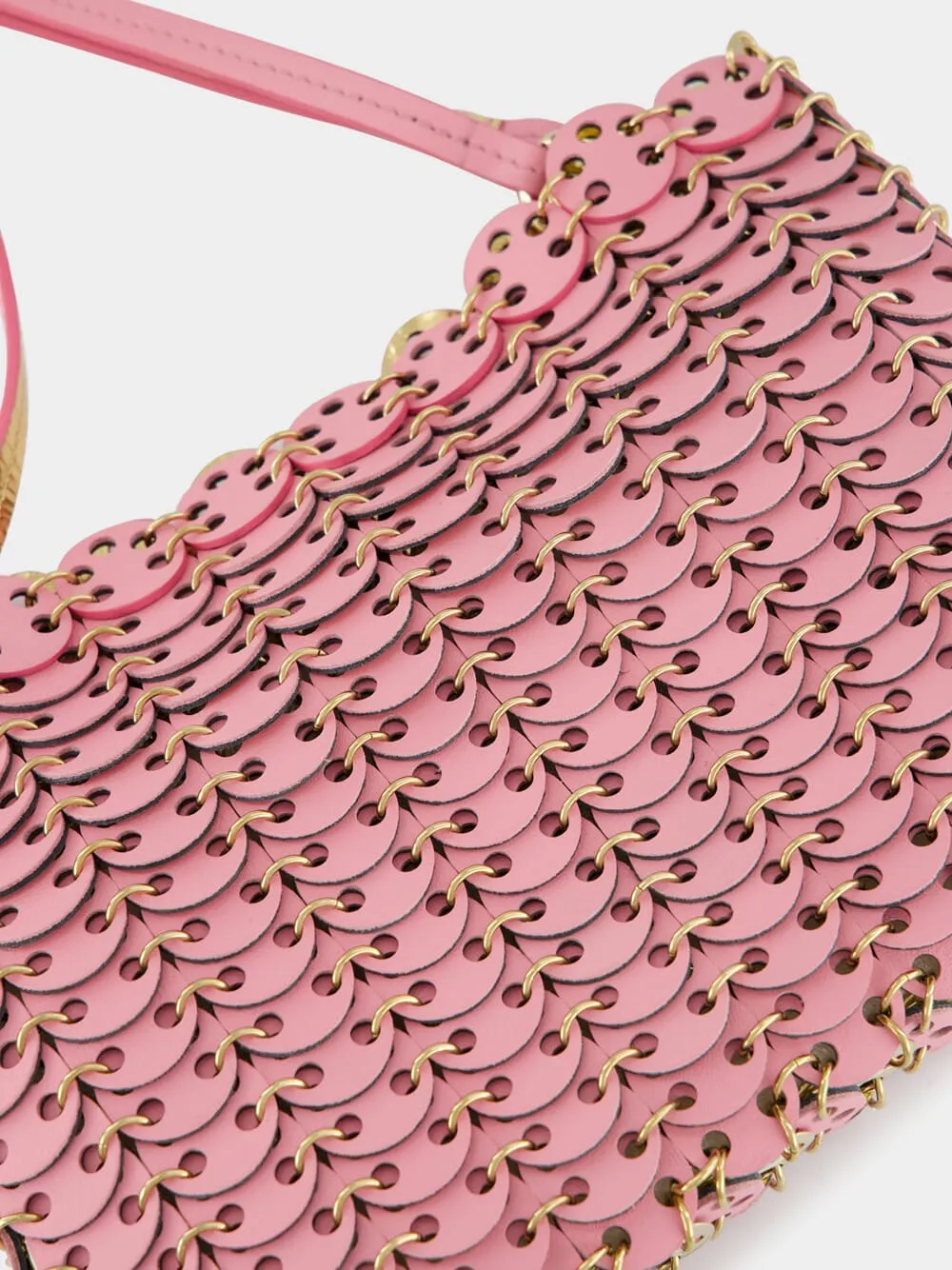 Pink and Gold 1969 Leather Flip Bag