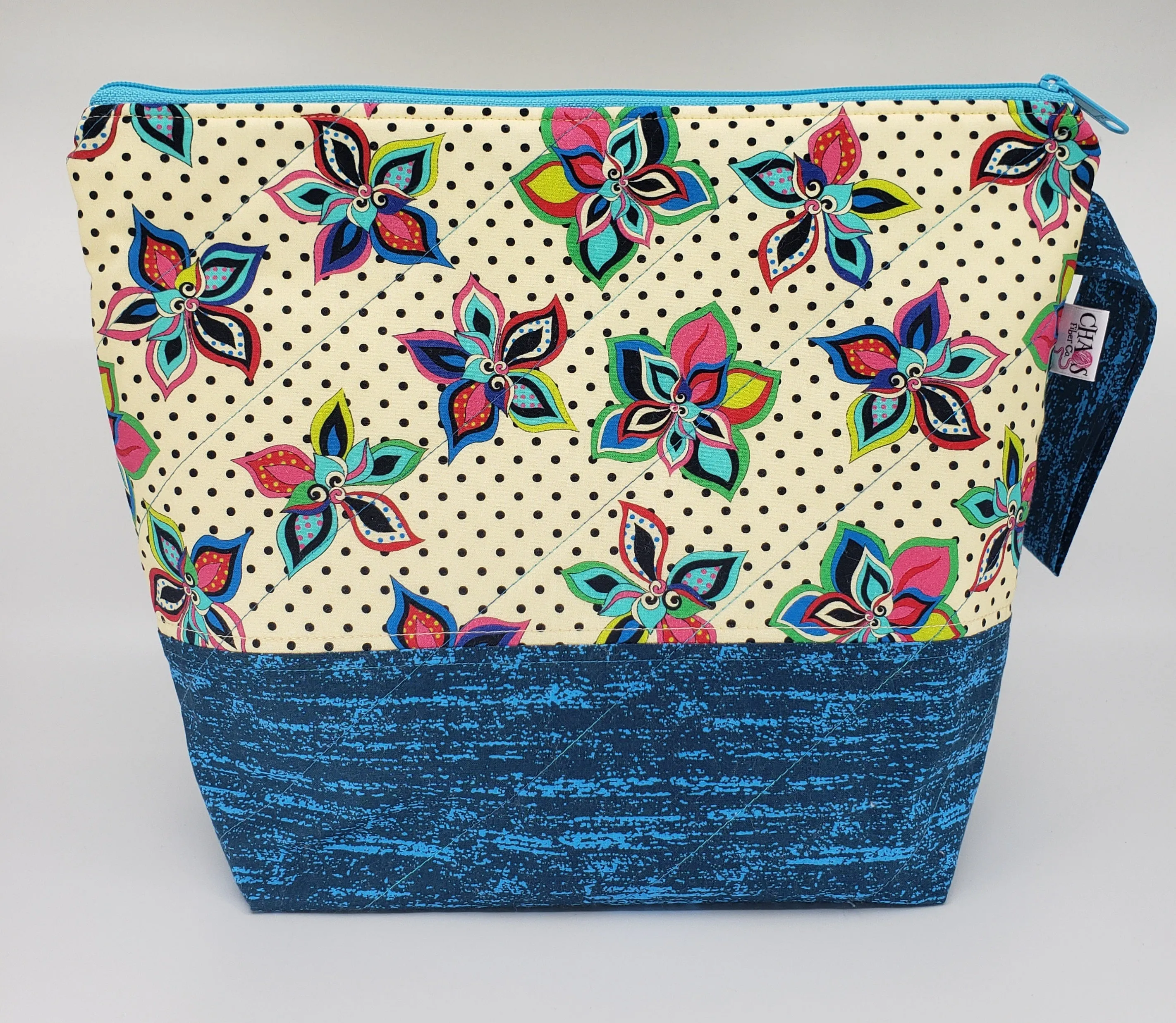 Pinwheel Flowers - Project Bag - Medium