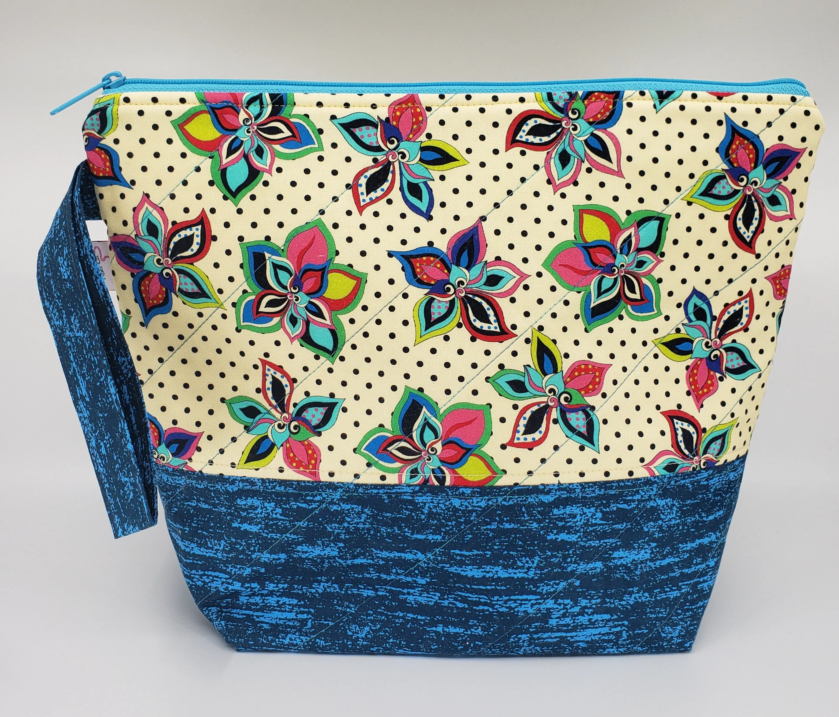 Pinwheel Flowers - Project Bag - Medium