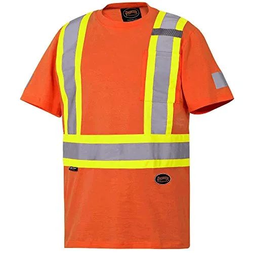 Pioneer 100% Cotton High Visibility T-Shirt with Startech Reflective Tape