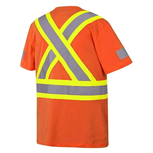 Pioneer 100% Cotton High Visibility T-Shirt with Startech Reflective Tape