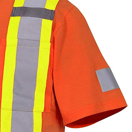 Pioneer 100% Cotton High Visibility T-Shirt with Startech Reflective Tape