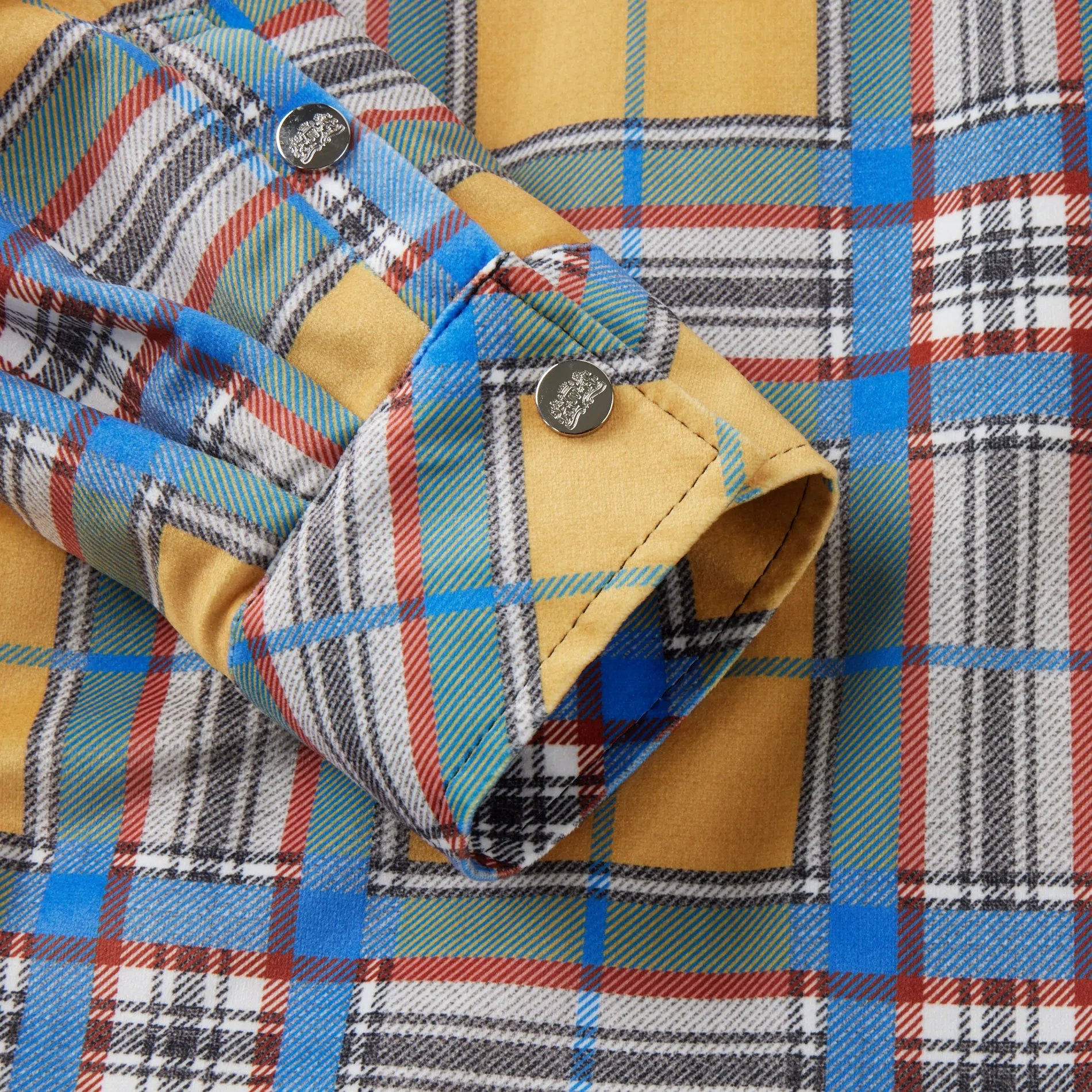 Plaid Button Down Flannel Shirt Jacket