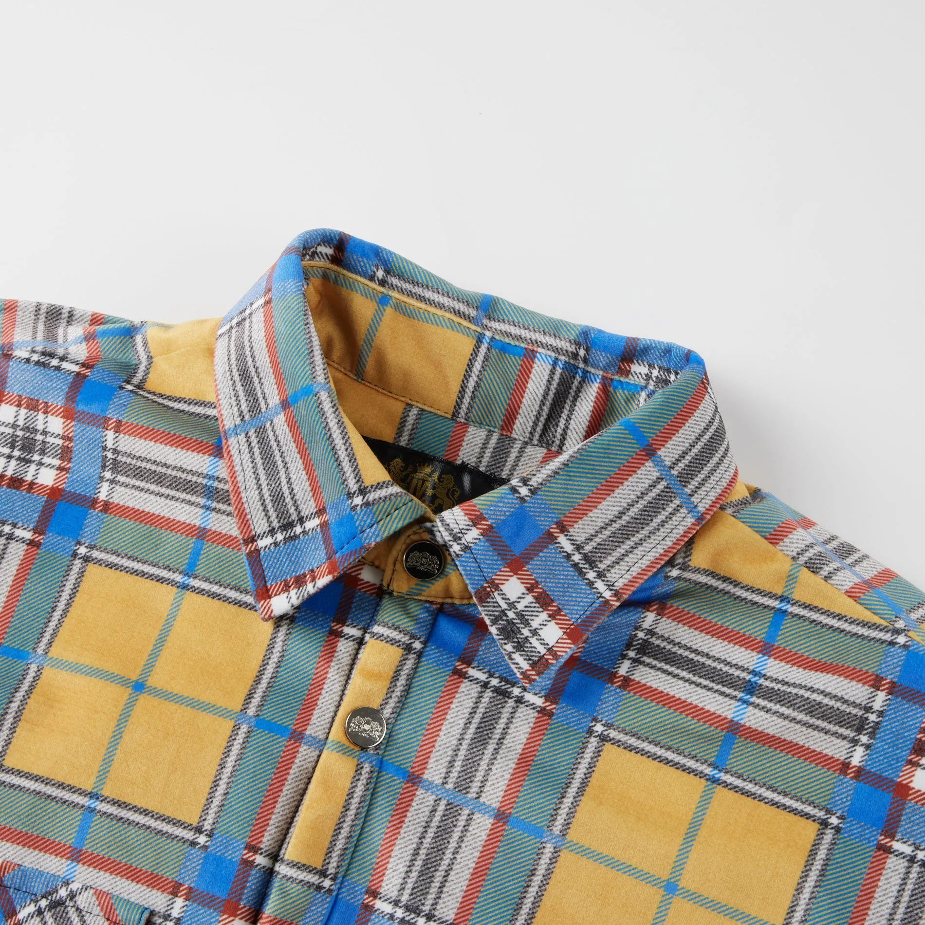 Plaid Button Down Flannel Shirt Jacket