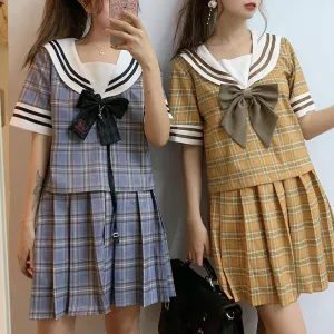 Plaid Couple School Uniform SD00243