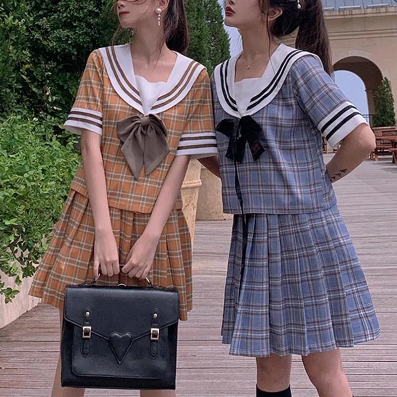Plaid Couple School Uniform SD00243