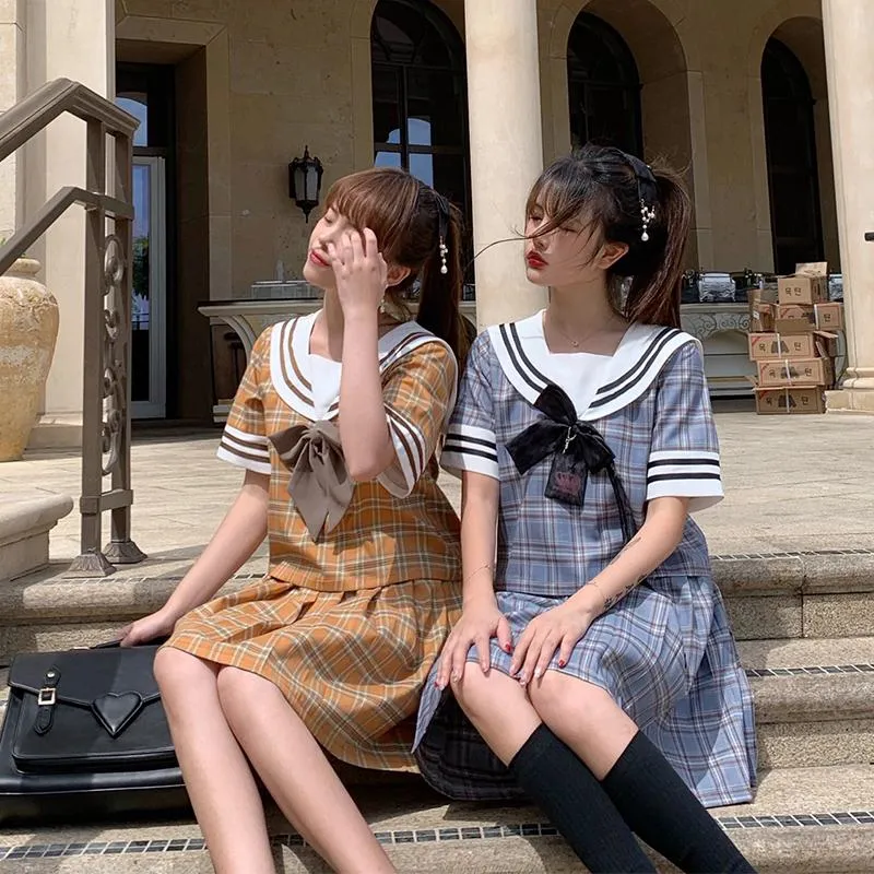 Plaid Couple School Uniform SD00243