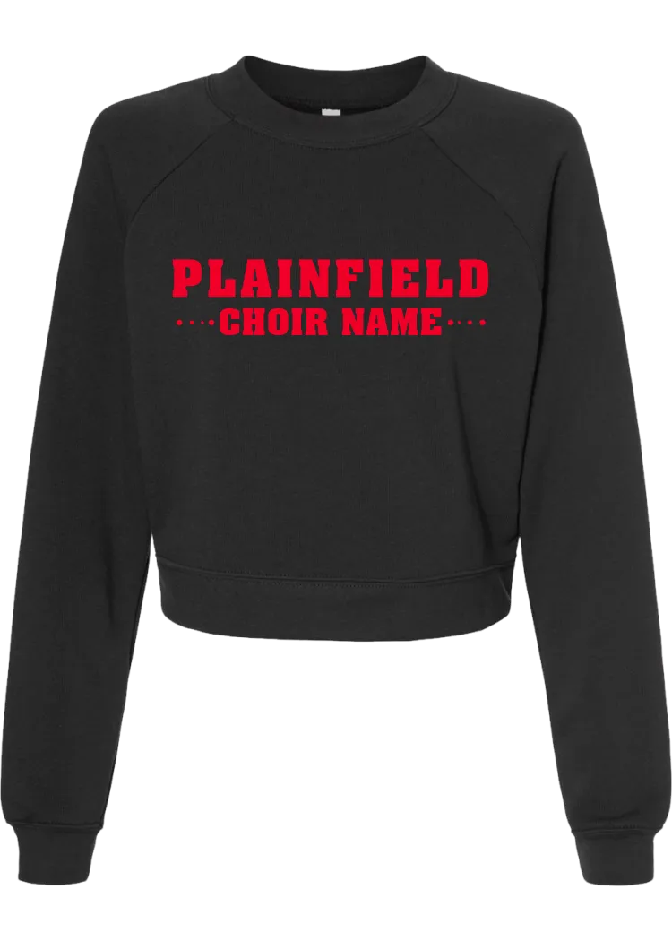 Plainfield Middle School Choir Name Design 2 Crop Pullover