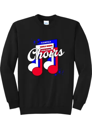 Plainfield Middle School Choirs Notes Crewneck