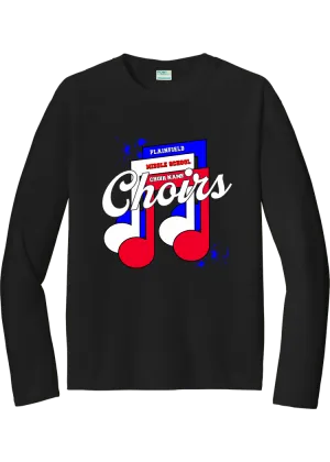 Plainfield Middle School Choirs Notes Drifit Longlseeve Tee