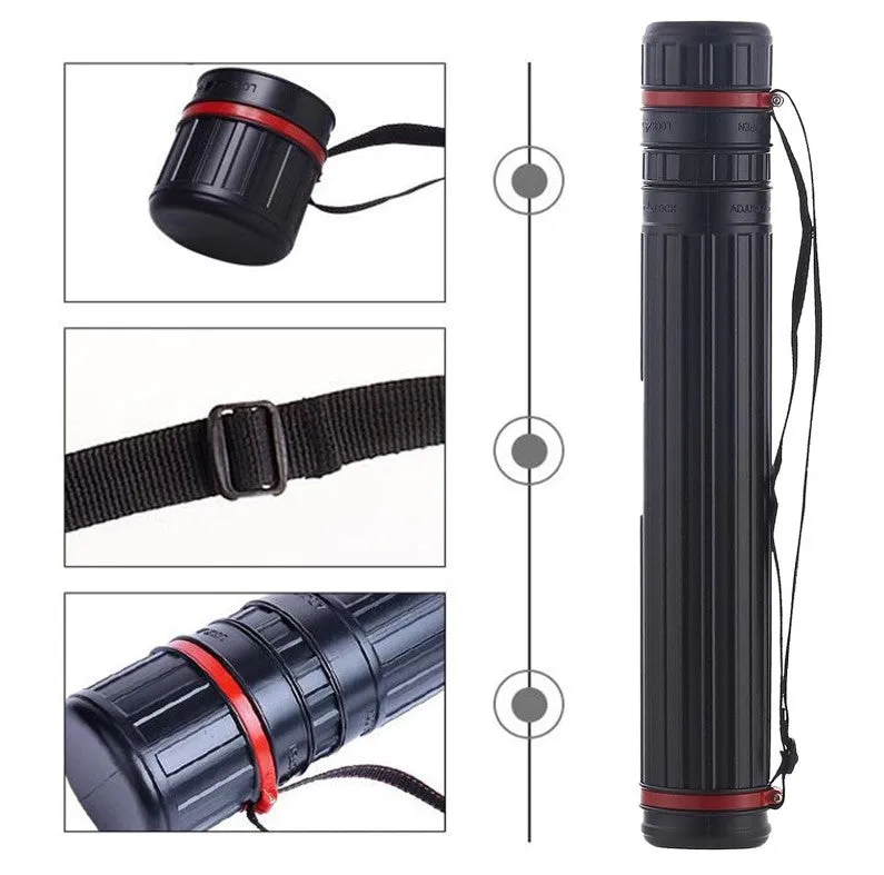 Plastic Storage Tube Black 8cm