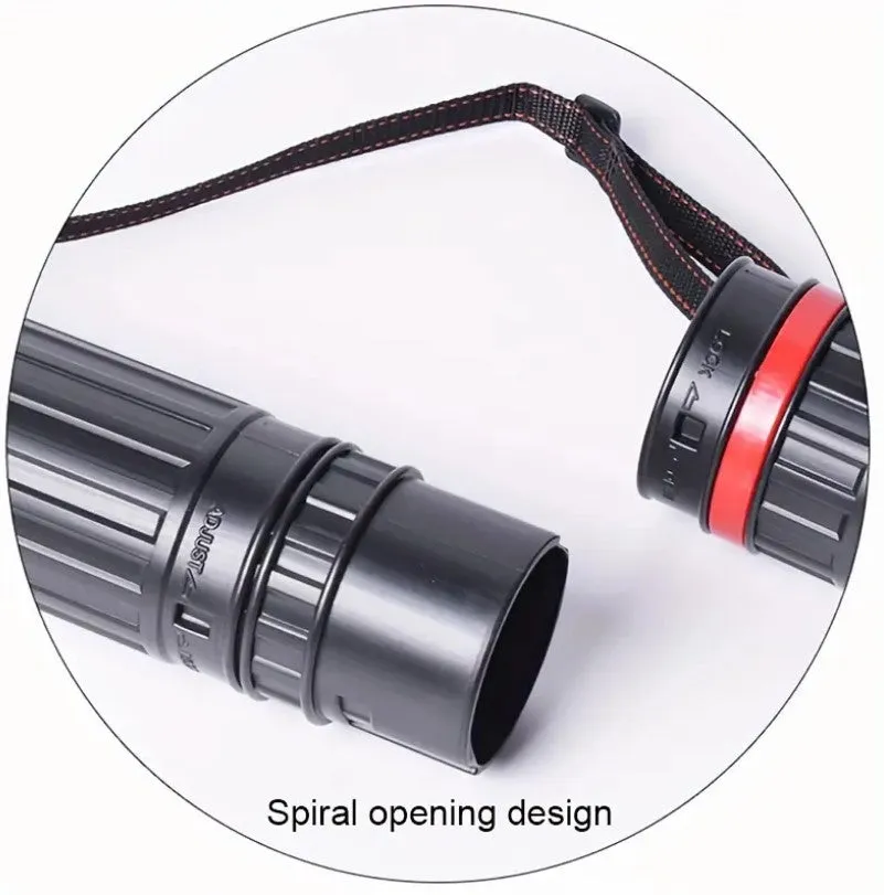 Plastic Storage Tube Black 8cm