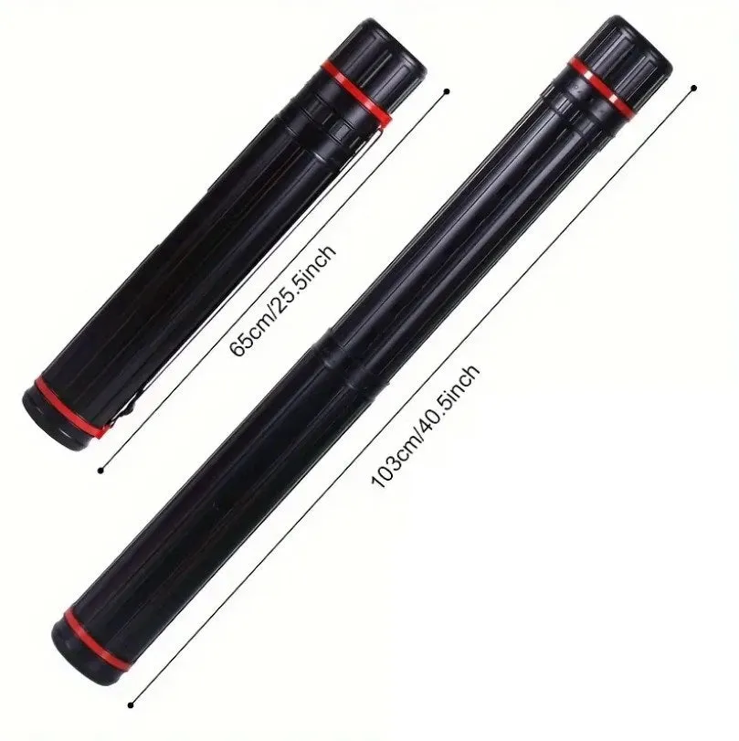 Plastic Storage Tube Black 8cm