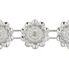 Plastic Trim Silver Diamond Cut 15mm Daisy