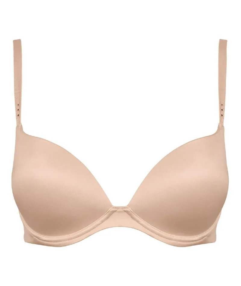Pleasure State My Fit Smooth 200% Boost Push Up Plunge Bra - Frappe