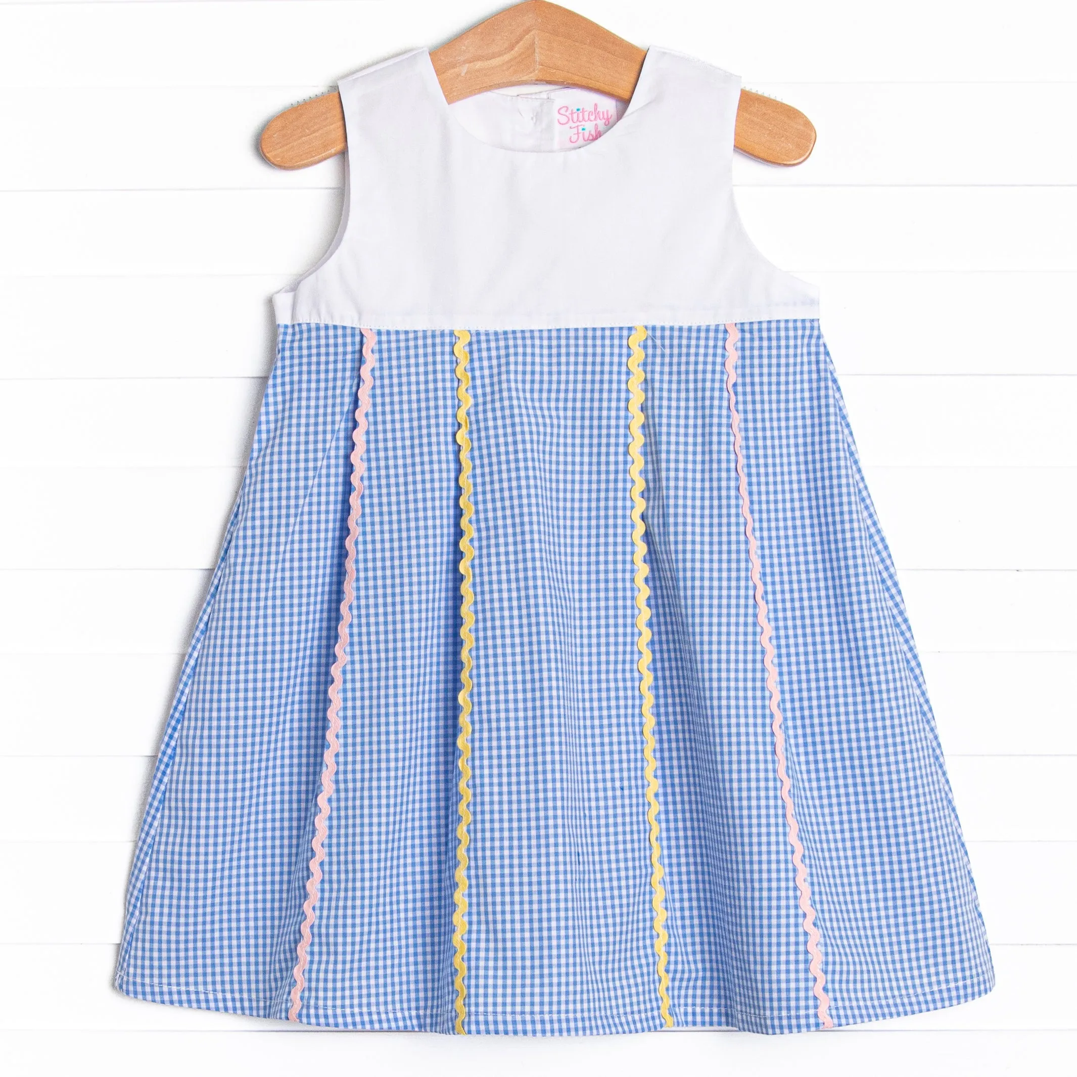 Pleated Party Dress, Blue