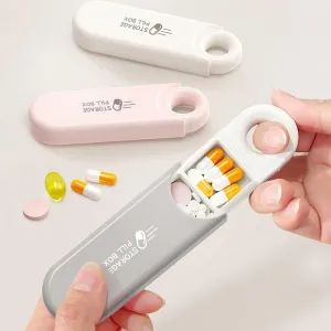 Portable 3 Compartment Pill Box