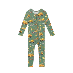 Posh Peanut Convertible Romper Zippered One Piece in Crawford