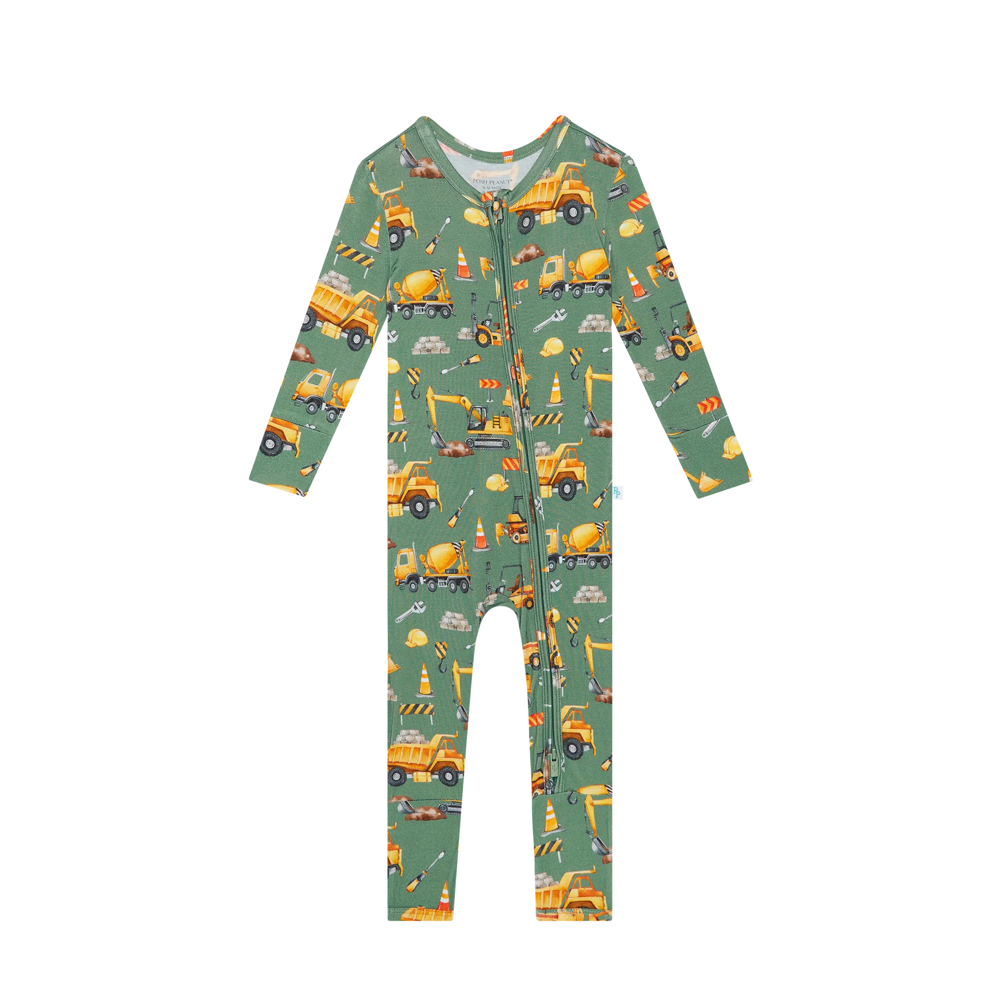 Posh Peanut Convertible Romper Zippered One Piece in Crawford