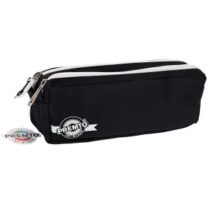 Premto - Pencil Case - 3 Pocket - Jet Black