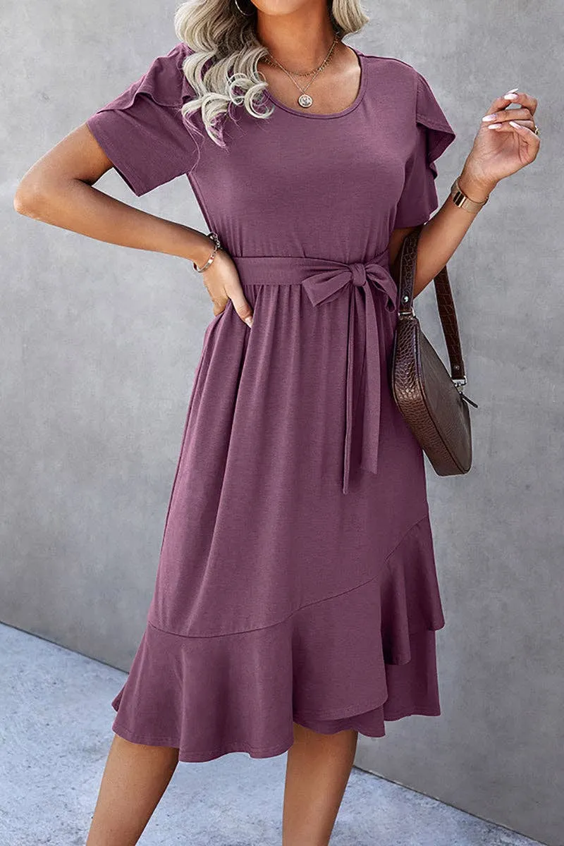 PURPLE REIGN MIDI DRESS