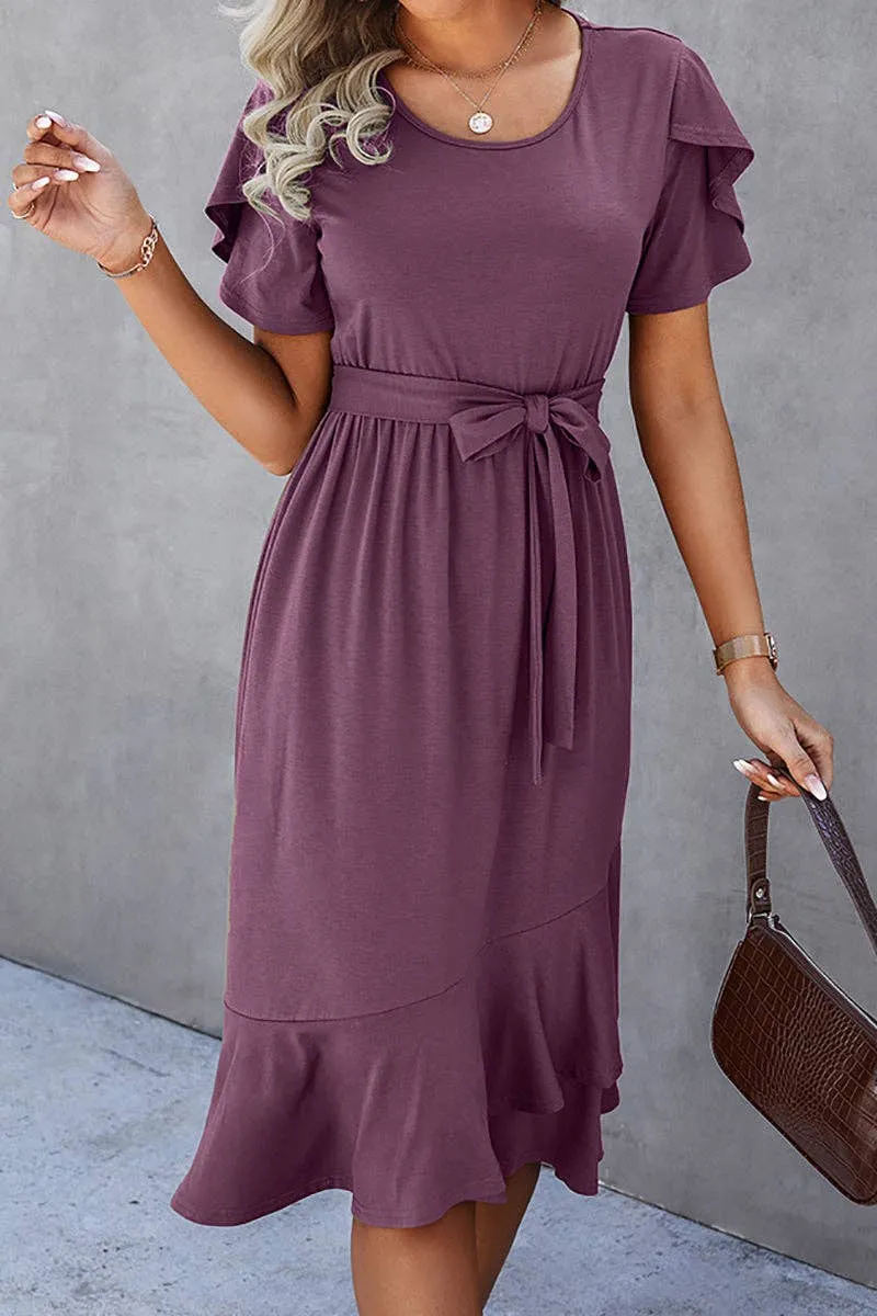 PURPLE REIGN MIDI DRESS