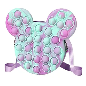 Push Pop Bubble Handbag for Girls and Women - Stress Relief Silicone Tote Bag