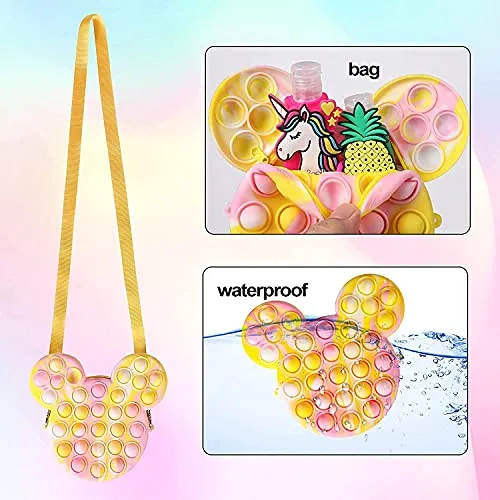 Push Pop Bubble Handbag for Girls and Women - Stress Relief Silicone Tote Bag