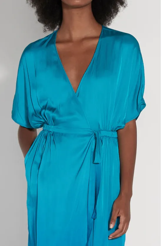 Raquel Allegra Aqua Dip Dye Diane Dress