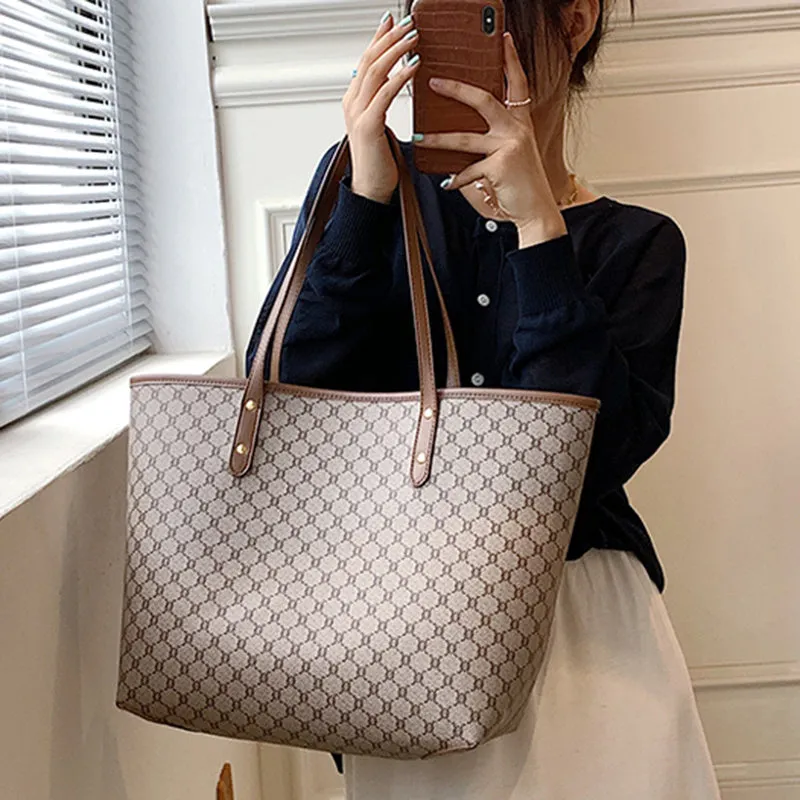 realaiot  Casual Fashion PU Leather Handbag For Daily Commuting