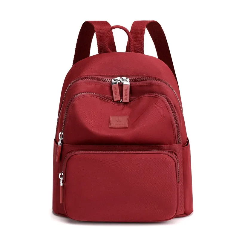 Realaiot Fashion Women Small Backpacks Waterproof School Backpacks for Teenagers Girls Female Nylon Mini Travel Bookbag Mochila Mujer