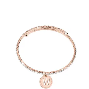 Rebecca My World Rose Gold Glam Bangle - W