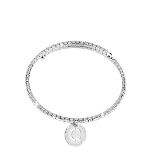 Rebecca My World Silver Glam Bangle - Q
