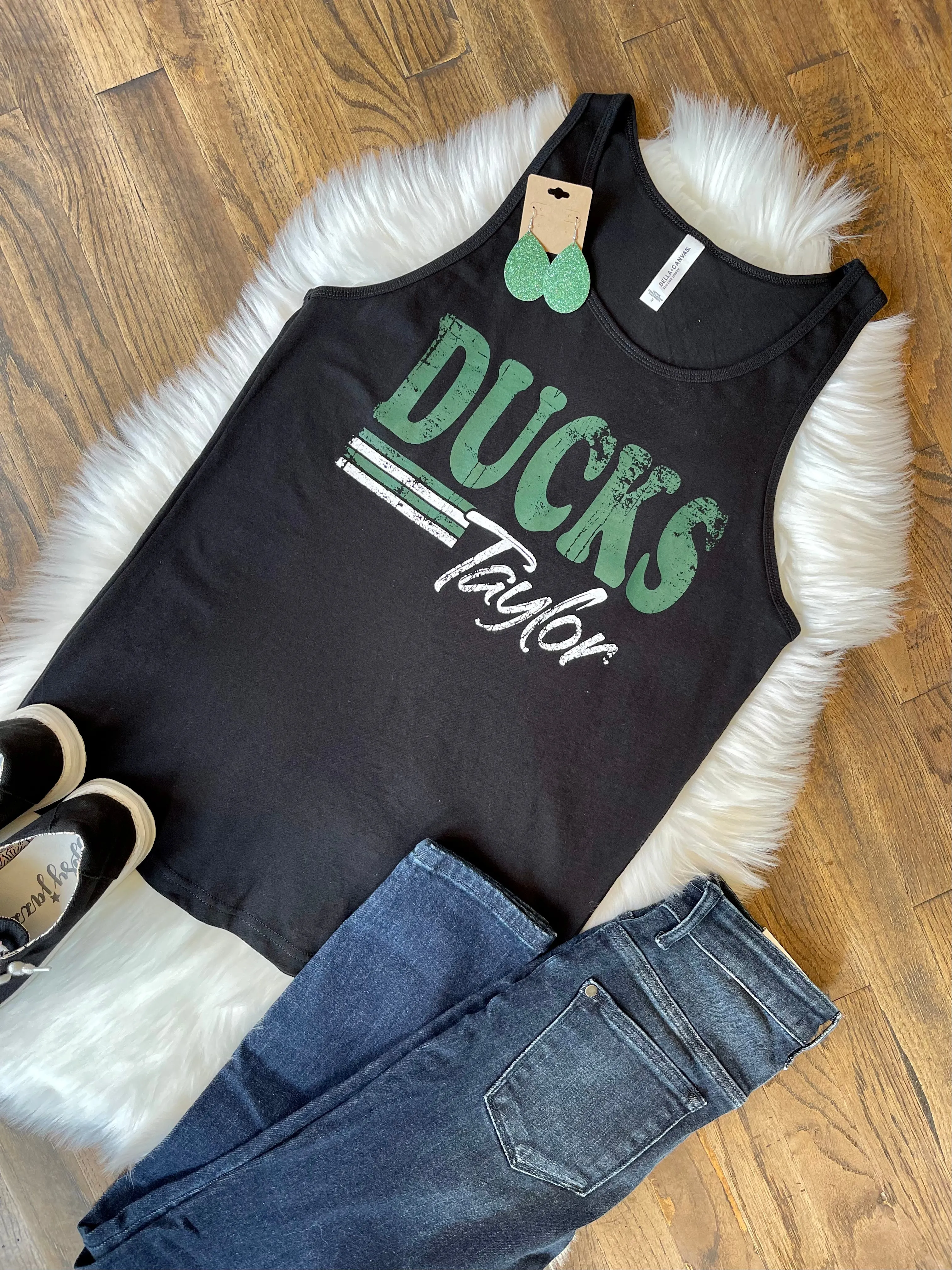 Retro Lines School Spirit Tank || Taylor