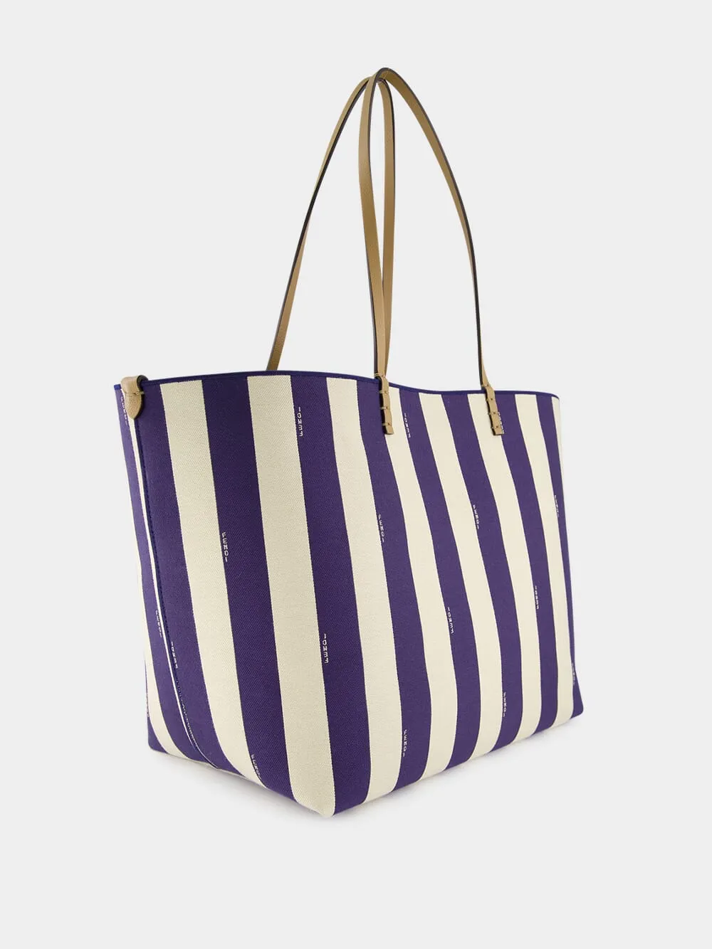 Reversible Pequin and Midnight Blue FF Large Shopper