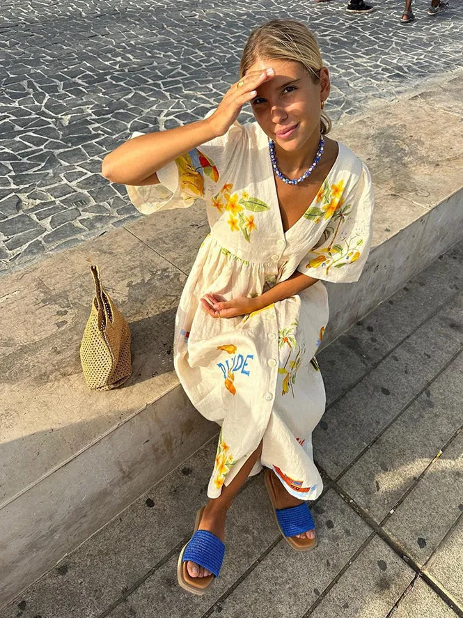RHODE - STYLISH LINEN DRESS