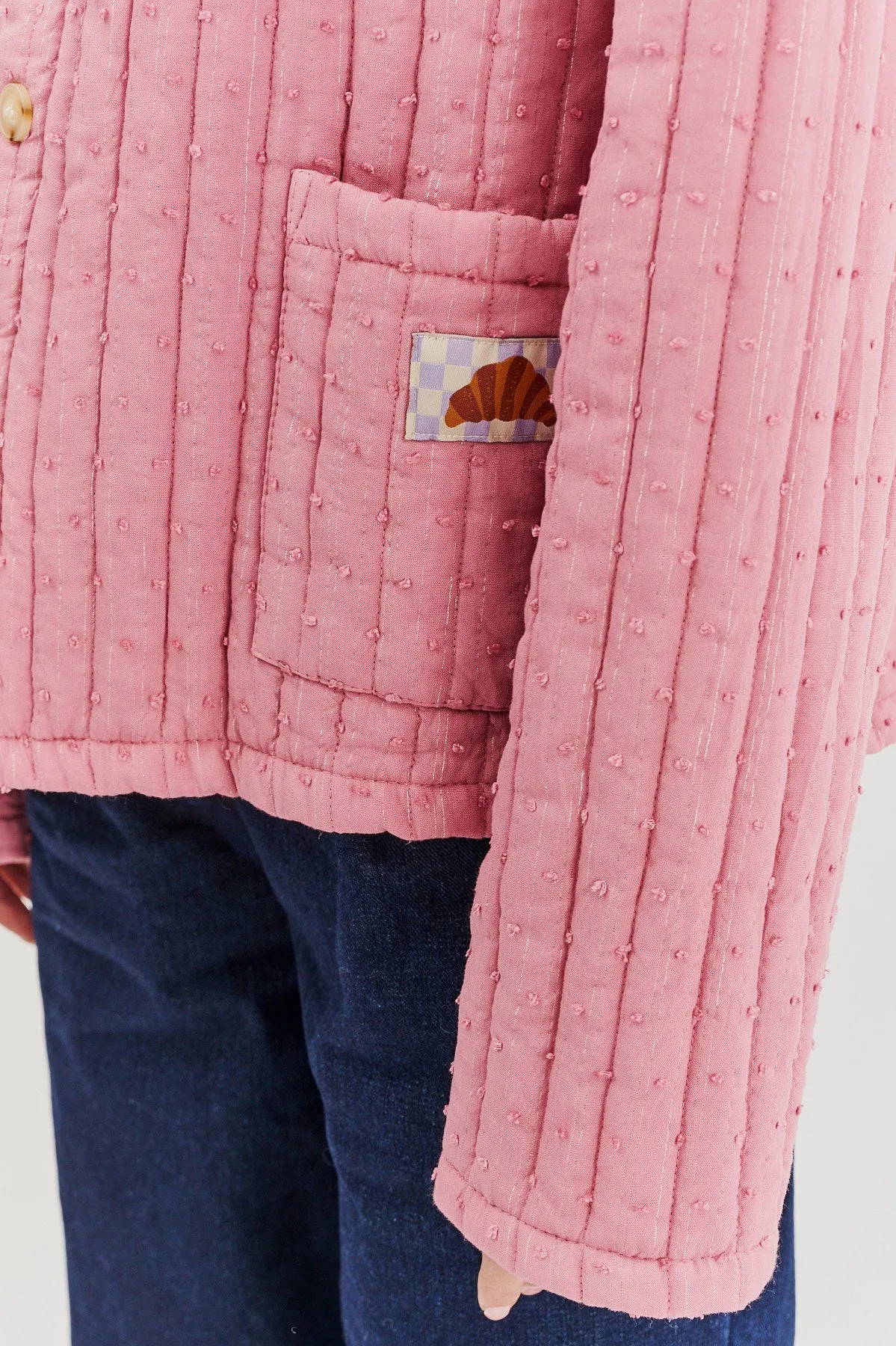 Rosy Blush lightweight quilted jacket