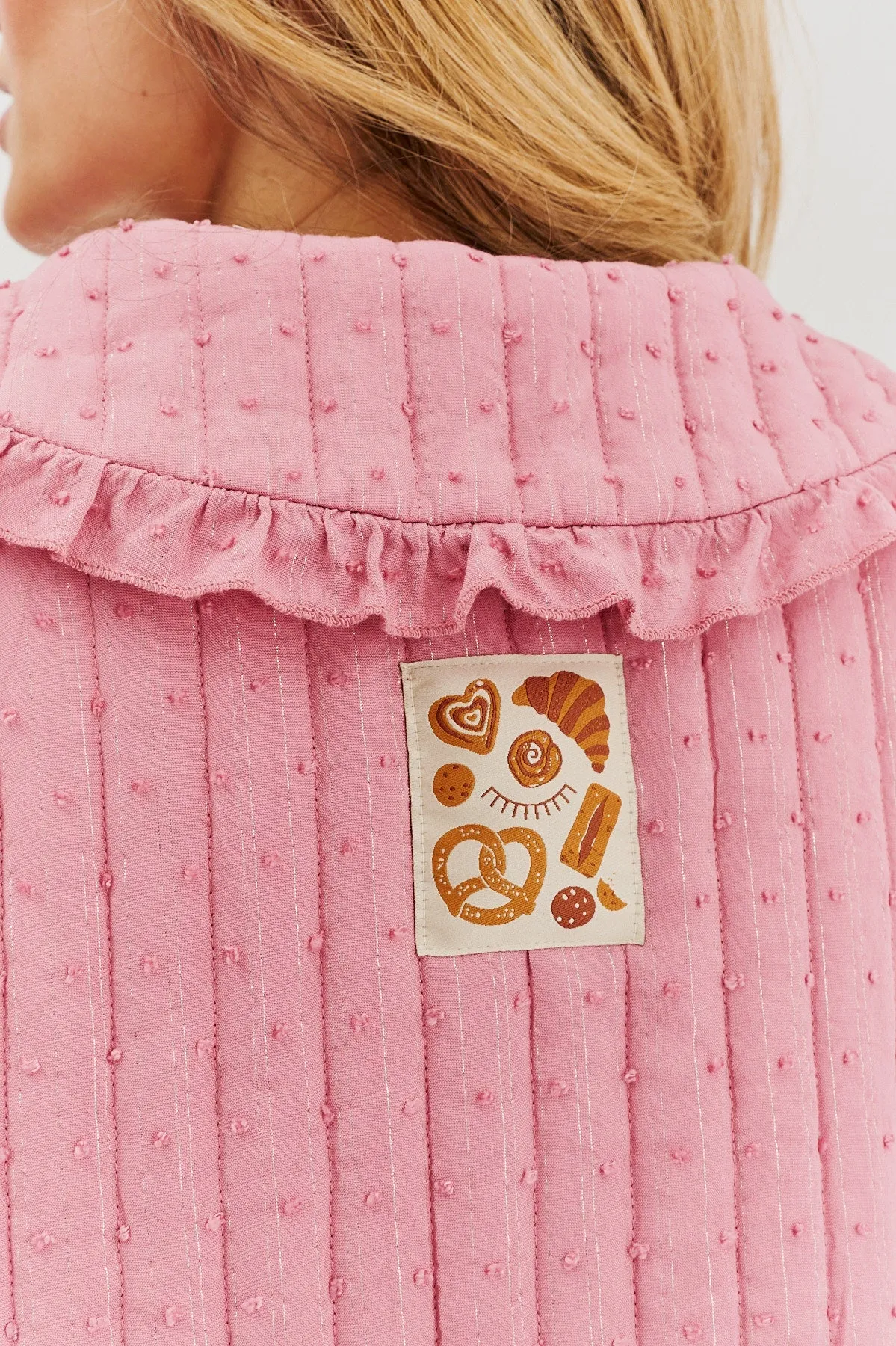 Rosy Blush lightweight quilted jacket