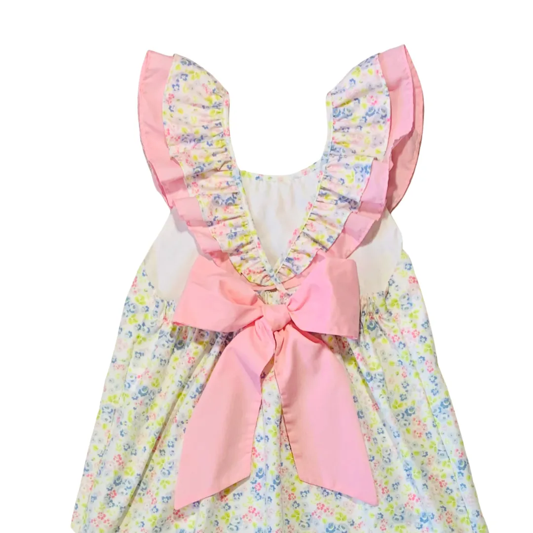 Ruffle Strap Dress - Spring Floral