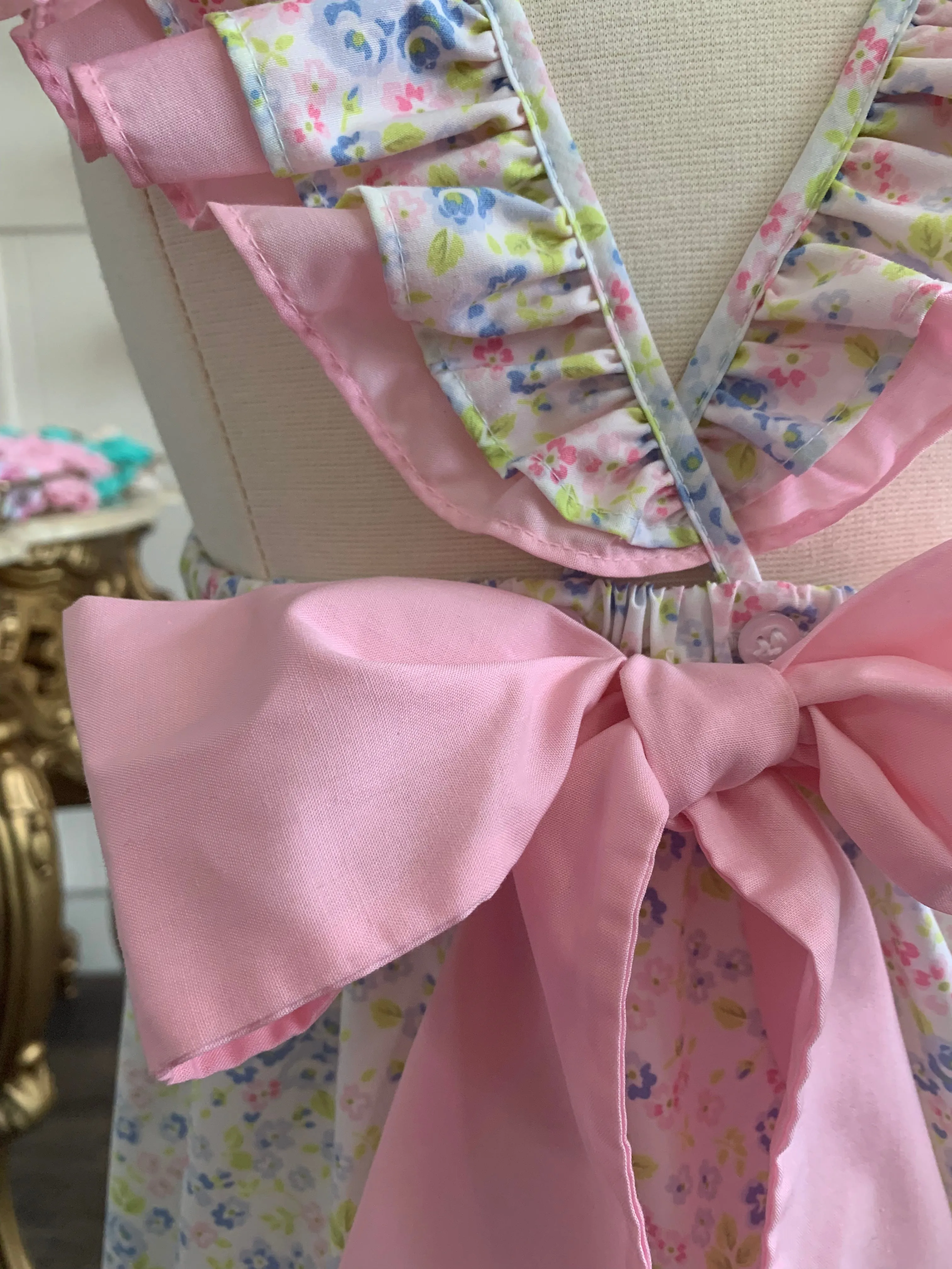 Ruffle Strap Dress - Spring Floral