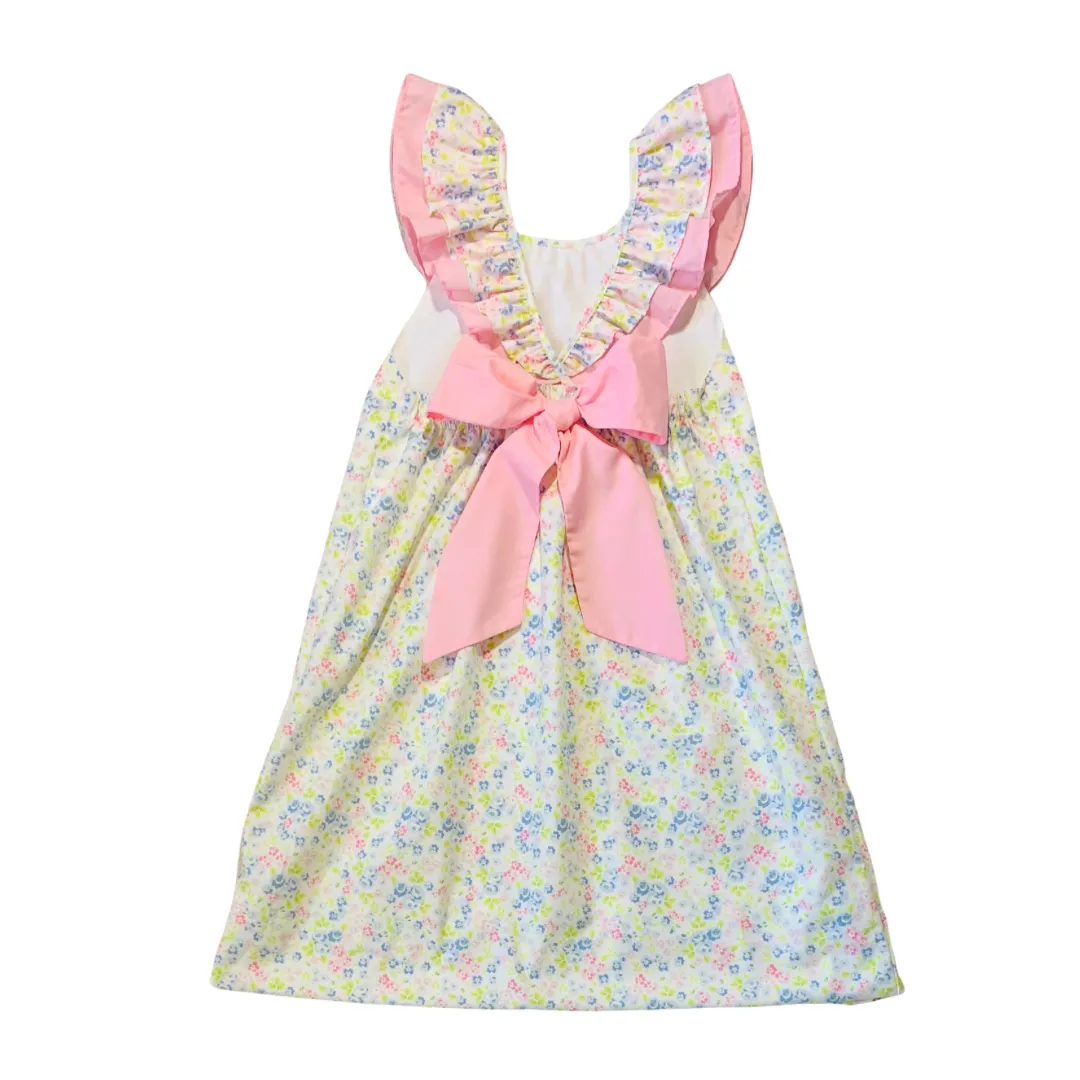 Ruffle Strap Dress - Spring Floral