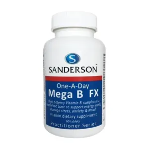 SANDERSON MEGA B FX VITAMIN B 60 TABLETS