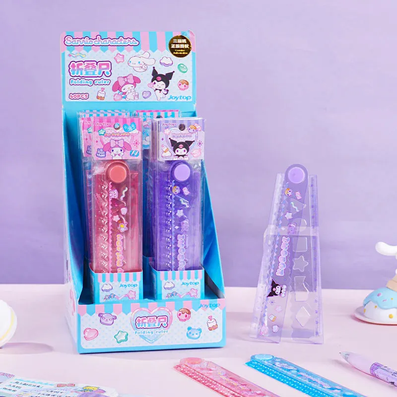Sanrio Characters Foldable Stencil & Ruler Duo