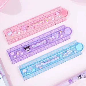 Sanrio Characters Foldable Stencil & Ruler Duo