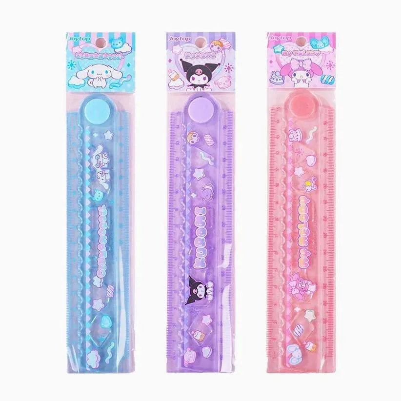 Sanrio Characters Foldable Stencil & Ruler Duo