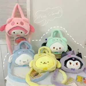 Sanrio Kawaii Plush Shoulder Bags