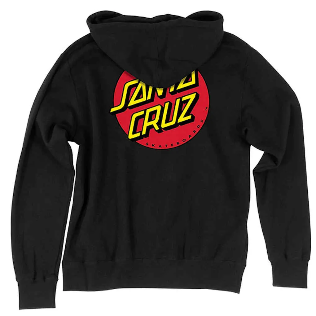 Santa Cruz Classic Dot Hoodie Black Medium ONLY
